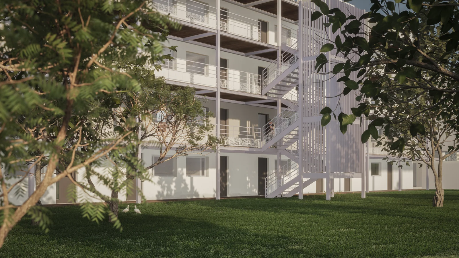 Habiter les coursives — Façades & circulations · Vue 4